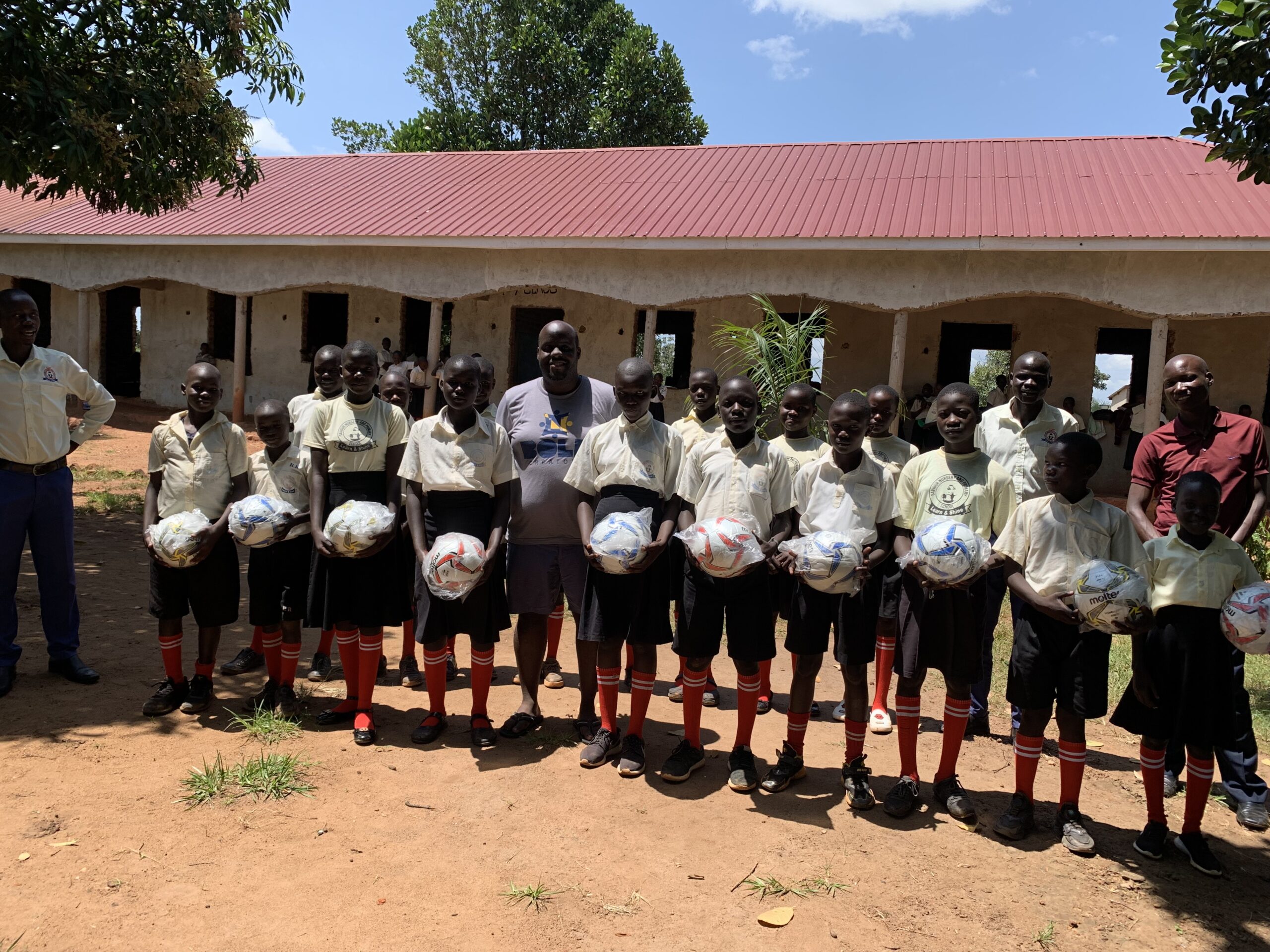 Saviour Nursery and Primary School Receives 10 Footballs